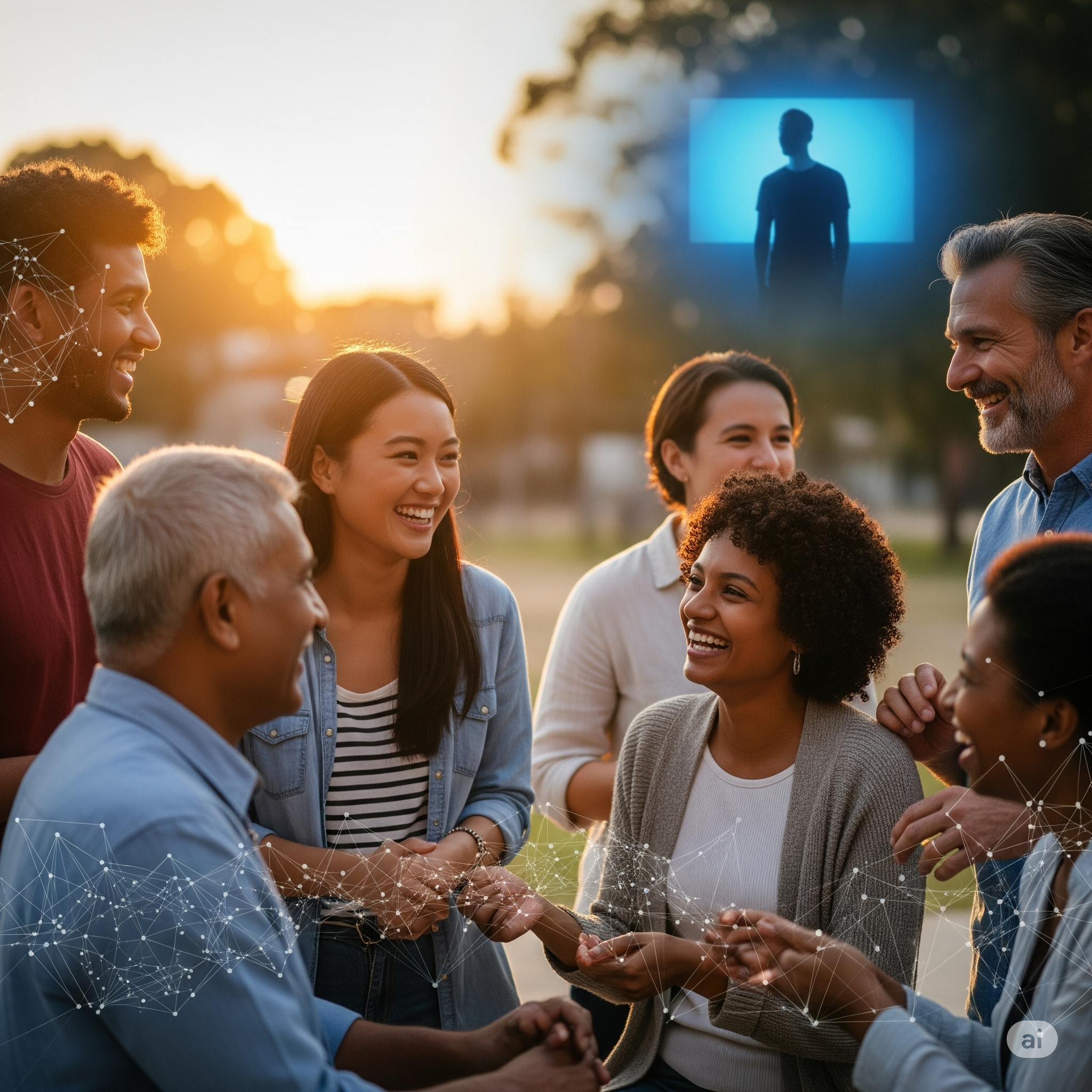 Diverse group of people collaborating